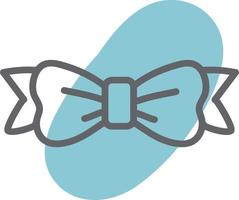 Simple blue bow, illustration, vector, on a white background. vector