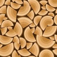 pile of wooden slice seamless background vector