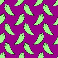 Small okra, seamless pattern on pink background. vector