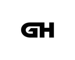 GH HG Logo design vector template