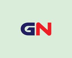 GN NG Logo design vector template