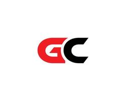 GC CG Logo design vector template