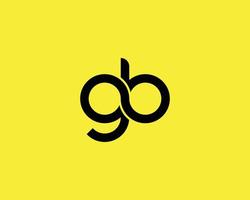 GB BG Logo design vector template
