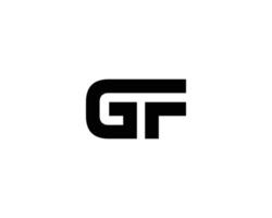 GF FG logo design vector template