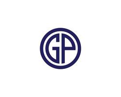 GP PG Logo design vector template