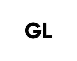 plantilla de vector de diseño de logotipo gl lg