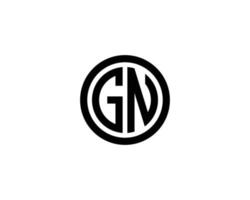 plantilla de vector de diseño de logotipo gn ng