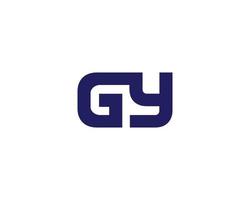 GY YG Logo design vector template