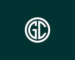 GC CG Logo design vector template