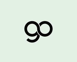 G GO OG Logo design vector template