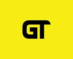 plantilla de vector de diseño de logotipo gt tg