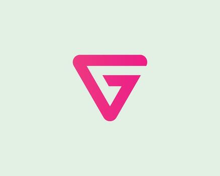 GV VG logo design vector template