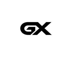 plantilla de vector de diseño de logotipo gx xg