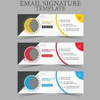 Email Signature or Email Footer vector