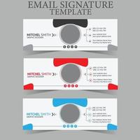Email Signature or Email Footer vector