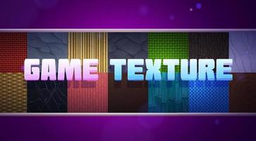 Game texture collection with seamless patterns vector