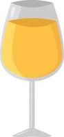 Glass of wine ,illustration, vector on white background