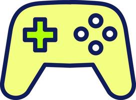 Gaming gamepad, illustration, vector on a white background.
