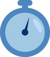 Blue stopwatch, illustration, vector, on a white background. vector