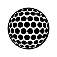 Golf ball icon logo vector