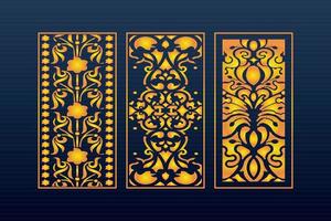 Abstract Geometric islamic Background Decorative Arabic Ornament Cnc Cut Laser Pattern vector