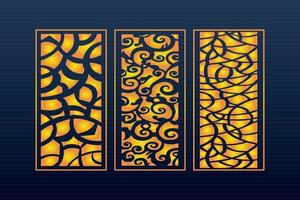 Abstract Geometric islamic Background Decorative Arabic Ornament Cnc Cut Laser Pattern vector