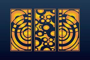 Abstract Geometric islamic Background Decorative Arabic Ornament Cnc Cut Laser Pattern vector