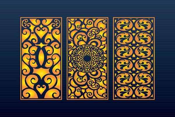 Abstract Geometric islamic Background Decorative Arabic Ornament Cnc Cut Laser Pattern