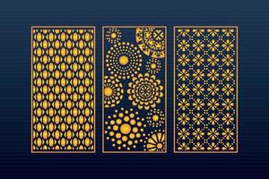 Abstract Geometric islamic Background Decorative Arabic Ornament Cnc Cut Laser Pattern vector