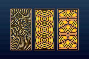 Abstract Geometric islamic Background Decorative Arabic Ornament Cnc Cut Laser Pattern vector