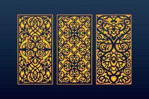 Abstract Geometric islamic Background Decorative Arabic Ornament Cnc Cut Laser Pattern vector