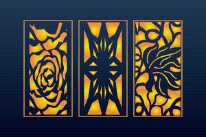 Abstract Geometric islamic Background Decorative Arabic Ornament Cnc Cut Laser Pattern vector