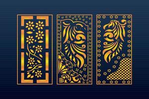 Abstract Geometric islamic Background Decorative Arabic Ornament Cnc Cut Laser Pattern vector