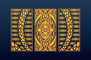 Abstract Geometric islamic Background Decorative Arabic Ornament Cnc Cut Laser Pattern vector