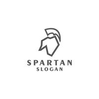 Spartan logo icon vector image