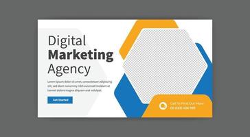 digital marketing social media post template design. free vector