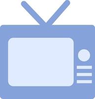 TV with antenna, illustration, on a white background. vector