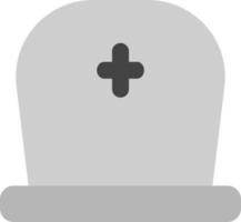 Grey tomb stone, illustration, vector on a white background.