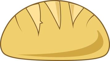 Bread, illustration, vector on white background.