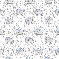 Bath soap pattern, illustration, vector on white background.