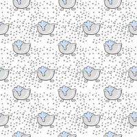 Bath soap pattern, illustration, vector on white background.