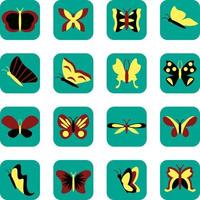 Pretty butterflies, illustration, vector, on a white background. vector