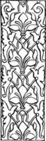 Arabesque is a so far as etymology is concerned vintage engraving. vector