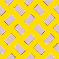 Opened notebook, seamless pattern on yellow background. vector