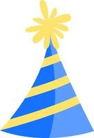Birthday hat, icon illustration, vector on white background