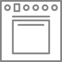 Kitchen oven, illustration, on a white background. vector