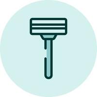 Beauty razor, illustration, vector on a white background.