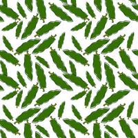 Green beans wallpaper, illustration, vector on white background.