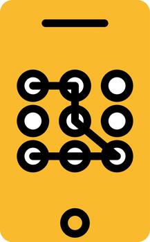 código de aplicación móvil, ilustración, vector sobre fondo blanco.