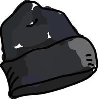 Wool cap, illustration, vector on white background.